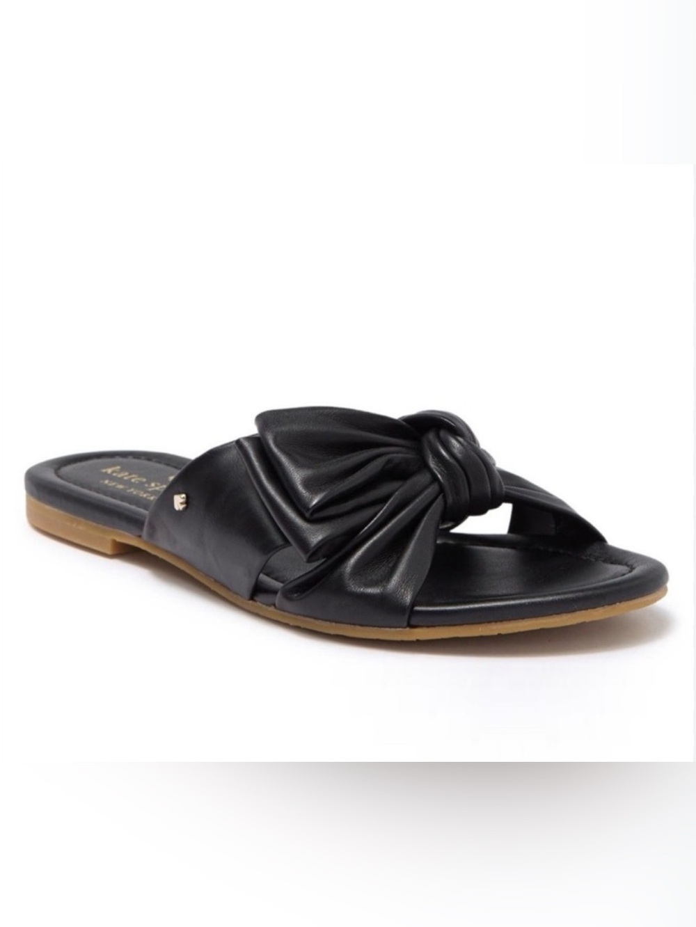 EUC- Kate Spade ‘Marcella’ Leather Slide Sandal